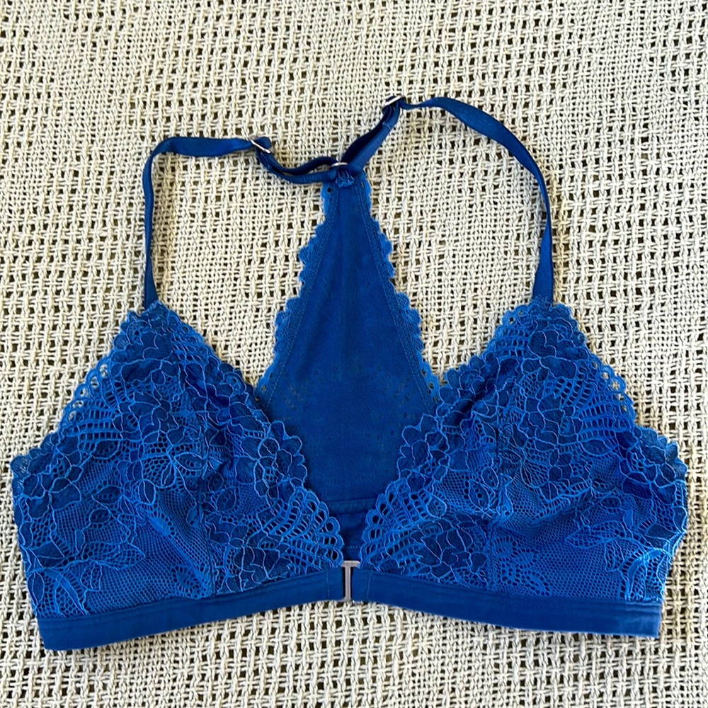 A&F Blue bralette, size S